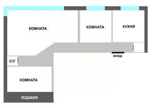 3-к квартира, вторичка, 97м2, 9/9 этаж