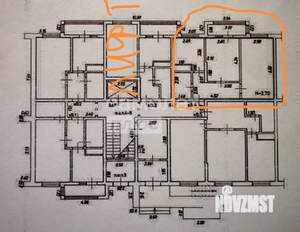 2-к квартира, вторичка, 52м2, 1/9 этаж