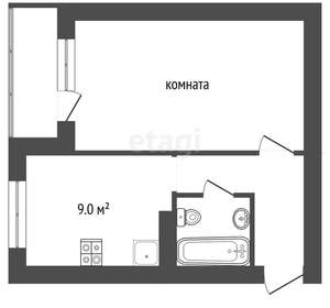 1-к квартира, вторичка, 37м2, 2/3 этаж