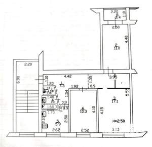 3-к квартира, вторичка, 54м2, 5/5 этаж