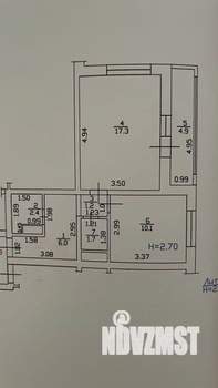 1-к квартира, вторичка, 44м2, 10/17 этаж