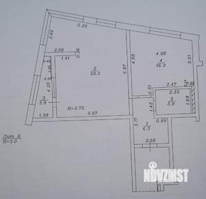 1-к квартира, вторичка, 60м2, 8/19 этаж