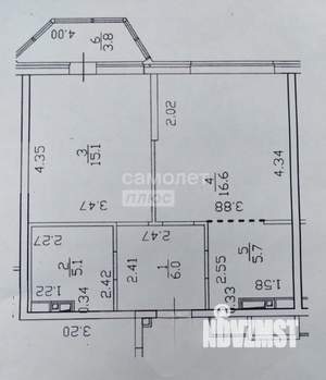 1-к квартира, вторичка, 52м2, 13/14 этаж