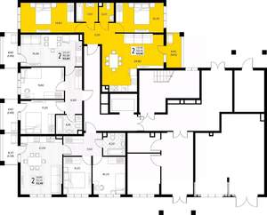 2-к квартира, вторичка, 64м2, 1/8 этаж
