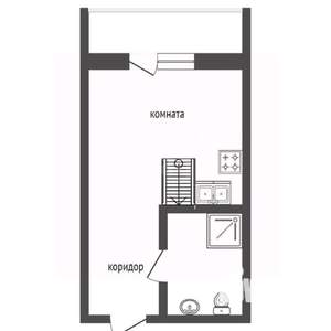 Студия квартира, вторичка, 20м2, 5/9 этаж