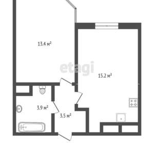 1-к квартира, вторичка, 36м2, 11/15 этаж