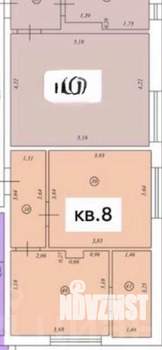 1-к квартира, вторичка, 35м2, 3/3 этаж