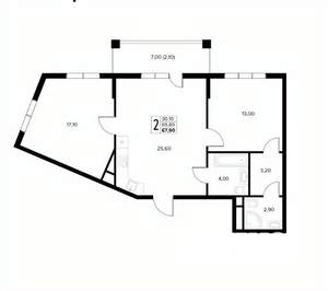 2-к квартира, вторичка, 68м2, 7/8 этаж