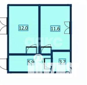 1-к квартира, вторичка, 34м2, 2/3 этаж