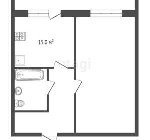 1-к квартира, вторичка, 42м2, 7/7 этаж