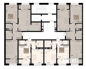 2-к квартира, вторичка, 75м2, 7/8 этаж