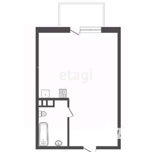 1-к квартира, вторичка, 39м2, 5/7 этаж