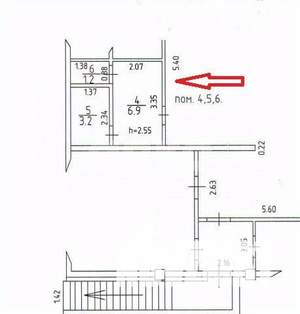 Студия квартира, вторичка, 11м2, -1/9 этаж