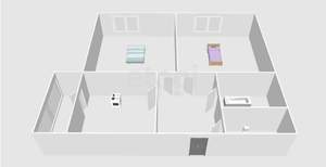 2-к квартира, вторичка, 54м2, 1/8 этаж