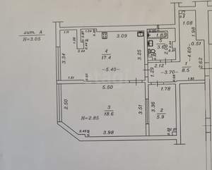 1-к квартира, вторичка, 50м2, 2/9 этаж