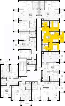 2-к квартира, вторичка, 54м2, 6/8 этаж