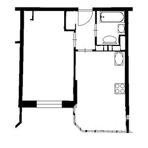 1-к квартира, вторичка, 37м2, 7/15 этаж