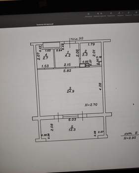 Студия квартира, вторичка, 47м2, 3/7 этаж
