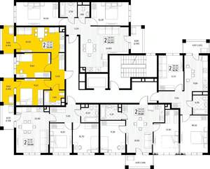 2-к квартира, вторичка, 53м2, 4/8 этаж