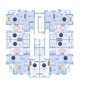 2-к квартира, вторичка, 56м2, 8/16 этаж