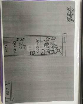 2-к квартира, вторичка, 35м2, 2/2 этаж