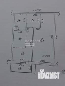 1-к квартира, вторичка, 45м2, 2/14 этаж