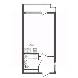 Студия квартира, вторичка, 33м2, 20/20 этаж