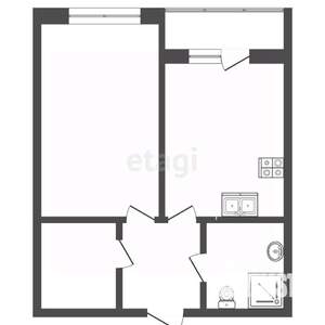 1-к квартира, вторичка, 48м2, 4/14 этаж