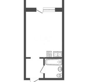 Студия квартира, сданный дом, 28м2, 10/19 этаж