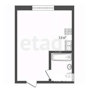 Студия квартира, вторичка, 21м2, 1/3 этаж