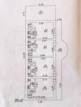11-к квартира, вторичка, 132м2, 2/2 этаж