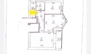 2-к квартира, вторичка, 59м2, 6/7 этаж