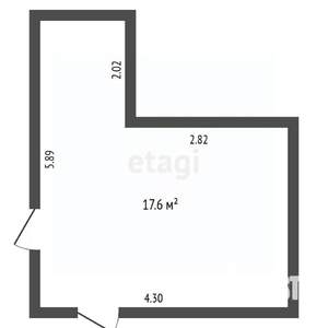 Студия квартира, вторичка, 18м2, 1/8 этаж