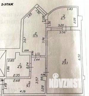 1-к квартира, вторичка, 55м2, 2/9 этаж