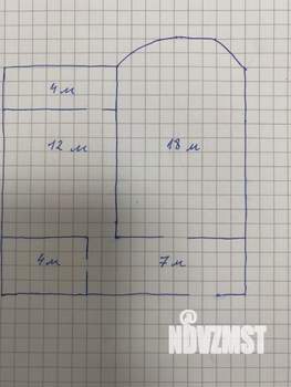 1-к квартира, вторичка, 43м2, 9/19 этаж