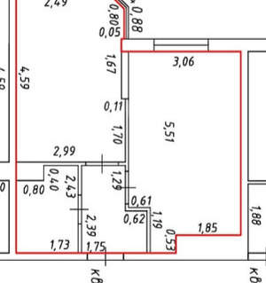 1-к квартира, вторичка, 36м2, 6/16 этаж