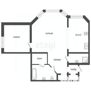 2-к квартира, вторичка, 109м2, 2/9 этаж