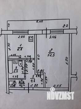 1-к квартира, вторичка, 36м2, 1/5 этаж