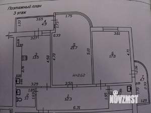 2-к квартира, вторичка, 72м2, 3/9 этаж