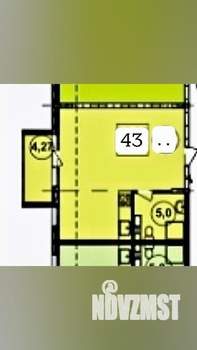 Студия квартира, вторичка, 34м2, 4/7 этаж