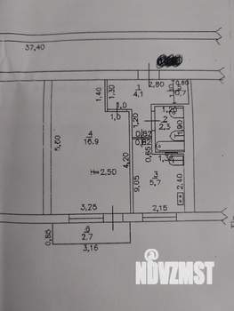 1-к квартира, вторичка, 31м2, 4/5 этаж