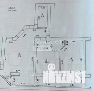 3-к квартира, вторичка, 122м2, 4/7 этаж