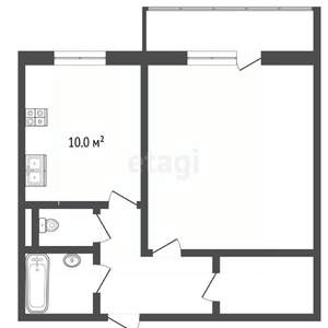 2-к квартира, вторичка, 42м2, 8/9 этаж