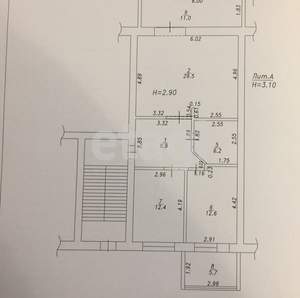 2-к квартира, вторичка, 88м2, 2/5 этаж
