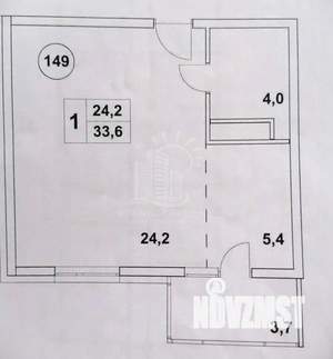 Студия квартира, вторичка, 37м2, 6/8 этаж