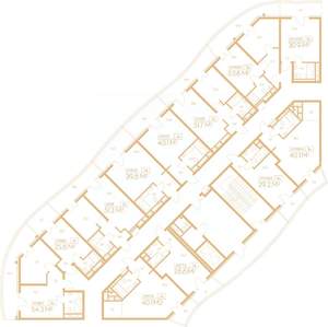 1-к квартира, вторичка, 40м2, 8/9 этаж