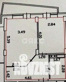 1-к квартира, вторичка, 43м2, 3/7 этаж