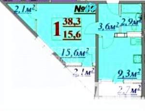 1-к квартира, вторичка, 36м2, 9/13 этаж
