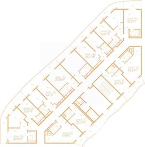 2-к квартира, вторичка, 54м2, 9/9 этаж