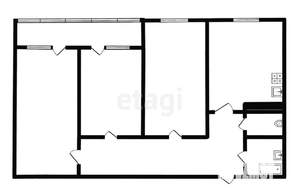3-к квартира, вторичка, 85м2, 3/15 этаж